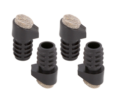 Filz Stuhlgleiter Stopfen für schräge Rundrohre 16mm - 17mm 12° - 18°