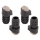 Filz Stuhlgleiter Stopfen für schräge Rundrohre 16mm - 17mm 18° - 22°