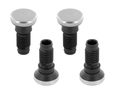 Edelstahl Stuhl- Gelenkgleiter für Rundrohre 12mm - 13mm