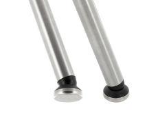 Edelstahl Stuhl- Gelenkgleiter für Rundrohre 12mm - 13mm