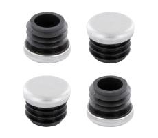 Edelstahl Stuhlgleiter Stopfen für Rundrohr 14mm - 15mm