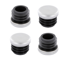 Edelstahl Stuhlgleiter Stopfen für Rundrohr 26mm - 27mm
