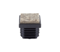 Filz Stuhlgleiter Stopfen für eckige Rohre 27mm x 27mm