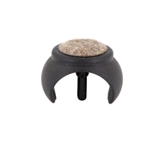 Filz Klemmschalengleiter mit Zapfen für Freischwinger  27mm - 29mm