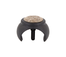 Filz Klemmschalengleiter mit Zapfen für Freischwinger  32mm - 34mm