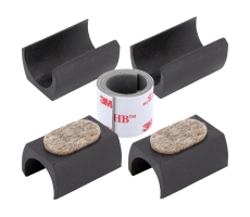 Filz Klemmschalengleiter ohne Zapfen für Freischwinger LANG 24mm - 26mm