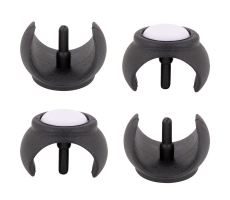 PTFE Stuhlgleiter mit Zapfen für Freischwinger  21mm - 23mm
