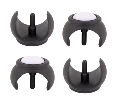 PTFE Stuhlgleiter mit Zapfen für Freischwinger  24mm - 26mm