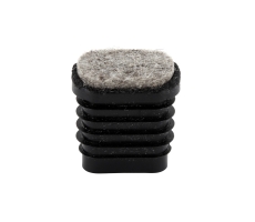 Filz Stuhlgleiter Stopfen für ovale Rohre 27mm x 12mm
