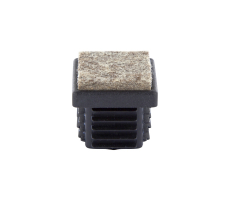 Filz Stuhlgleiter Stopfen für eckige Rohre 14mm x 14mm