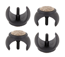 Filz Klemmschalengleiter mit Zapfen für Freischwinger  18mm - 20mm