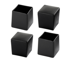 Kunststoff Stuhlkappen für eckig Rohre 25mm x 25mm