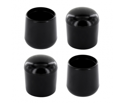 Kunststoff Stuhlkappen für Rundrohre 6mm schwarz