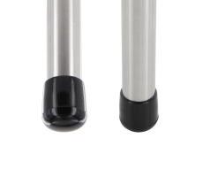 Kunststoff Stuhlkappen für Rundrohre 22mm schwarz