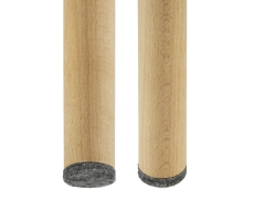 Premium Filzgleiter 6mm dick selbstklebend rund 
