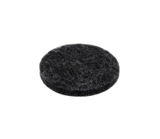 Premium Filzgleiter 6mm dick selbstklebend rund  Schwarz 25mm