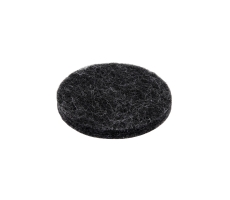 Premium Filzgleiter 6mm dick selbstklebend rund  Schwarz 35mm