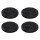 Premium Filzgleiter 6mm dick selbstklebend rund  Schwarz 35mm