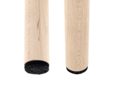 Premium Filzgleiter 6mm dick selbstklebend rund  Schwarz 40mm