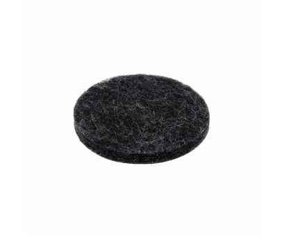 Premium Filzgleiter 6mm dick selbstklebend rund  Schwarz 45mm