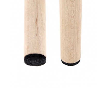 Premium Filzgleiter 6mm dick selbstklebend rund  Schwarz 45mm