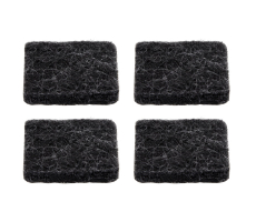 Premium Filzgleiter 6mm dick selbstklebend eckig Schwarz 20mm x 20mm