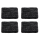 Premium Filzgleiter 6mm dick selbstklebend eckig Schwarz 25mm x 25mm