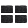 Premium Filzgleiter 6mm dick selbstklebend eckig Schwarz 40mm x 40mm