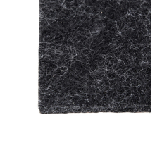 Premium Filzzuschnitt 6mm dick selbstklebend Schwarz 100mm x 165mm