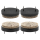 Filzgleiter oval mit Nagel braun