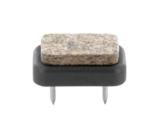 Filzgleiter oval mit Nagel braun 30mm x 18mm