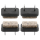 Filzgleiter oval mit Nagel braun 30mm x 18mm
