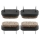 Filzgleiter oval mit Nagel braun 38mm x 18mm