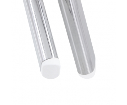 Kunststoff Stuhlgleiter Stopfen für ovale Rohre Weiß 35mm x 17mm