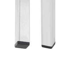 Kunststoff Stuhlgleiter Stopfen für eckige Rohre 18mm x 13mm Schwarz