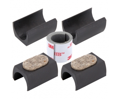 Filz Klemmschalengleiter ohne Zapfen f�r Freischwinger LANG 16mm - 17mm