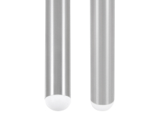Kunststoff Stuhlstopfen mit Kugelkopf für Rundrohre 16mm - 17mm Weiß