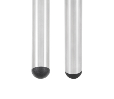 Kunststoff Stuhlstopfen mit Kugelkopf für Rundrohre 18mm - 19mm Schwarz