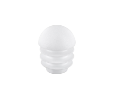 Kunststoff Stuhlstopfen mit Kugelkopf für Rundrohre 20mm - 22mm Weiß
