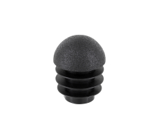Kunststoff Stuhlstopfen mit Kugelkopf für Rundrohre 27mm - 29mm Schwarz