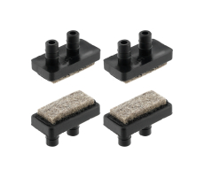 Kantrohrgleiter mit Zapfen für Freischwinger 25mm x 12mm
