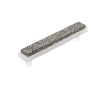 Kantrohrgleiter mit Zapfen für Freischwinger 80mm x 14mm schwarz
