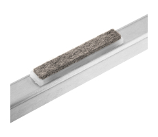 Kantrohrgleiter mit Zapfen für Freischwinger 80mm x 14mm schwarz