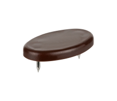 Kunststoffgleiter oval mit Nagel