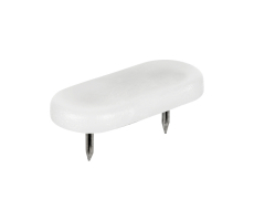 Kunststoffgleiter oval mit Nagel