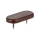 Kunststoffgleiter oval mit Nagel 45mm x 20mm Braun