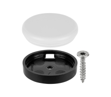 QuickClick Hyper Kunststoffgleiter mit Schraube rund 25mm