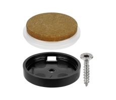 QuickClick Syno Spezialgleiter mit Schraube rund 50mm