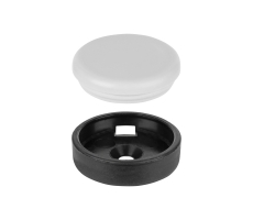 QuickClick Hyper Kunststoffgleiter selbstklebend rund 25mm