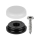 QuickClick Hyper Kunststoffgleiter mit Schraube rund 17mm SLIM & SILENT